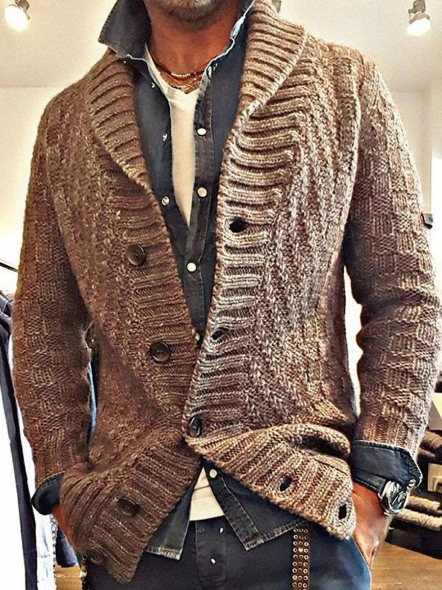 Strickjacke für Herren | Vintage Design 0