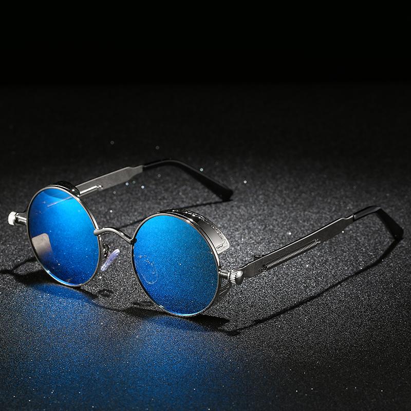 Steampunk-Sonnenbrille für Männer/Frauen mit polarisierten Gläsern und UV400-Schutz