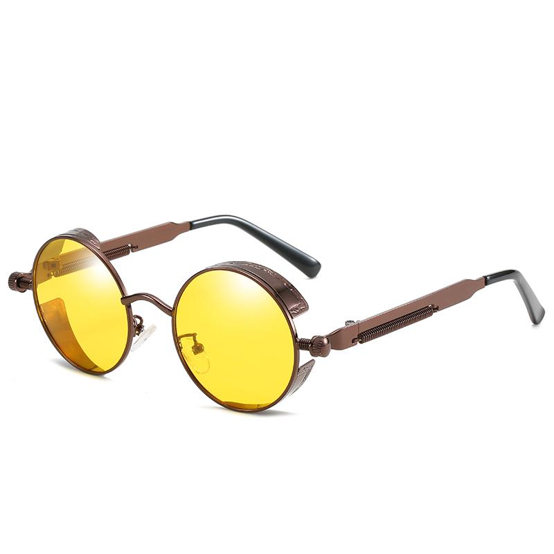 Steampunk-Sonnenbrille für Männer/Frauen mit polarisierten Gläsern und UV400-Schutz