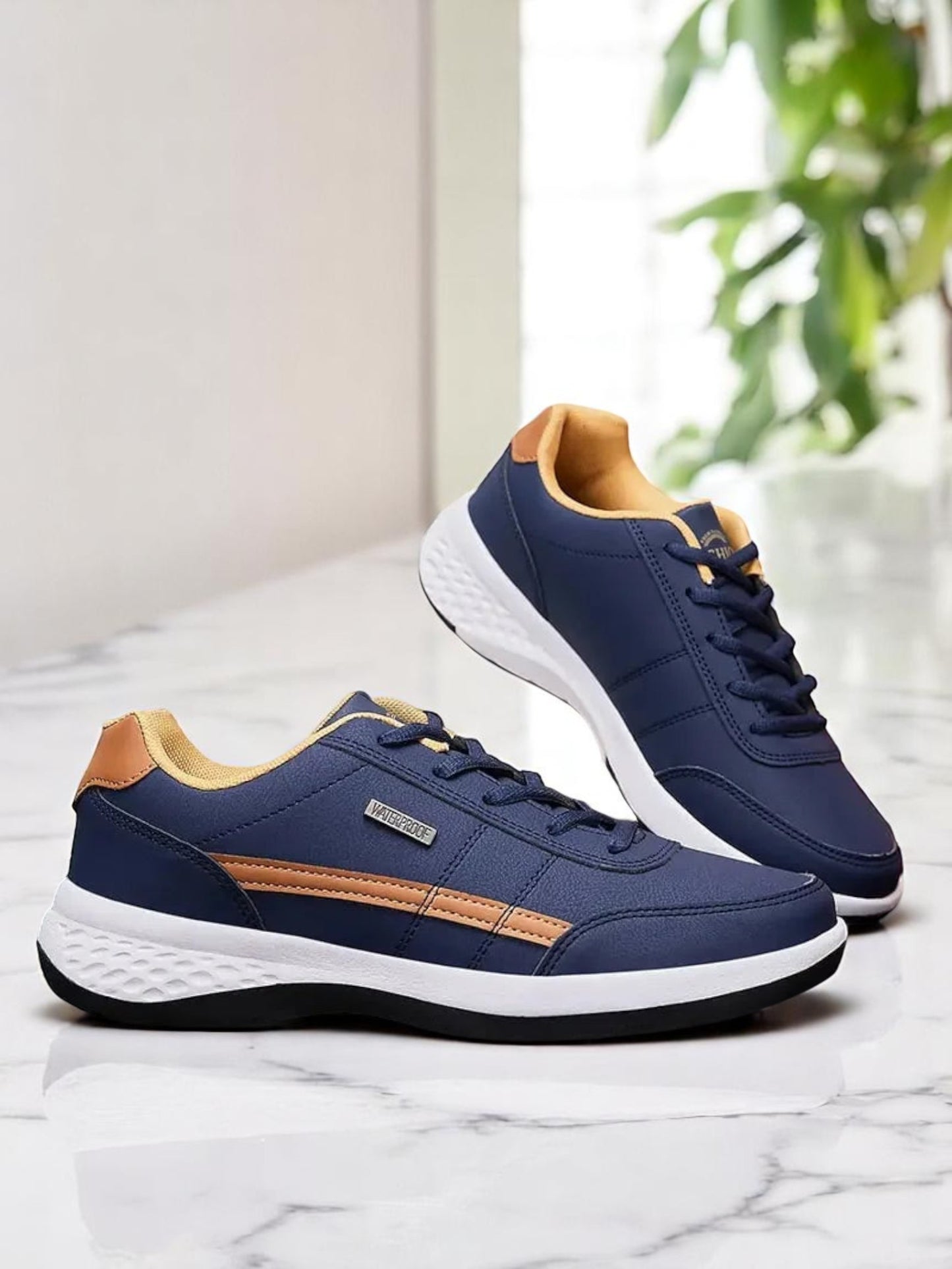 Theodore | Wasserdichte Orthopädische Turnschuhe mit Ergonomischer Unterstützung für Damen und Herren | Blau 2