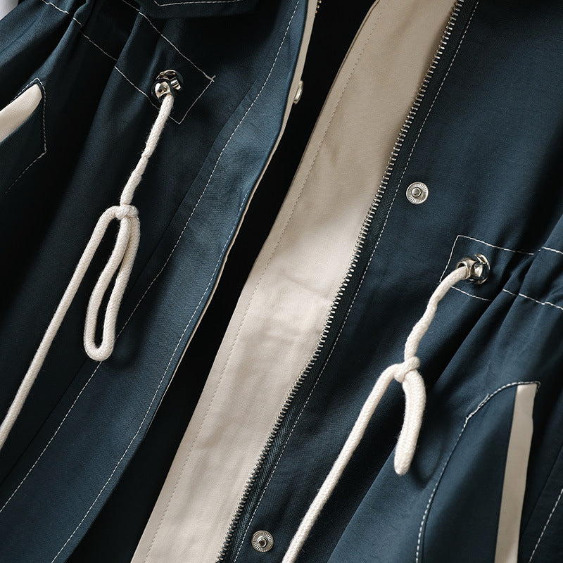 Trenchcoat Damen Wasserfest Mit Kapuze | Lange Schnitt 2