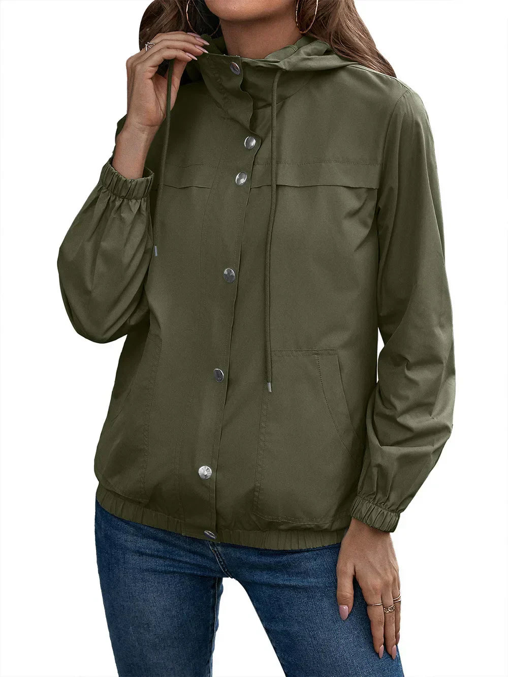Trenchcoat Damen | Wasserabweisend, Mit Kapuze | Reguläre Passform | 2