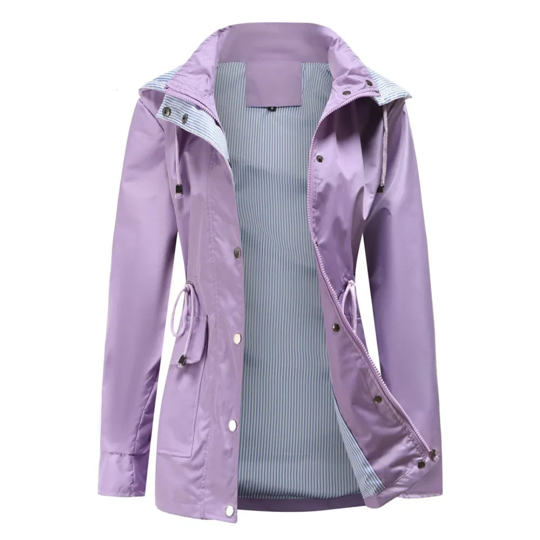 Trenchcoat für Damen | Wasserdichte, abnehmbare Kapuze 1