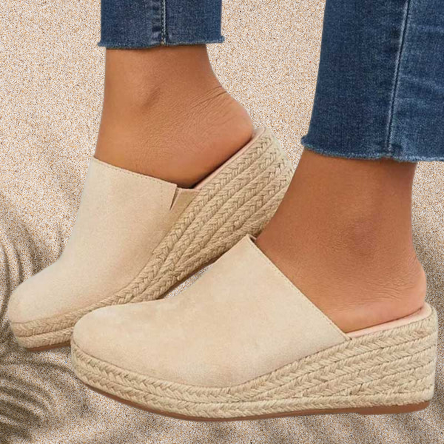 Vegane Sandalen mit Blockabsatz – stilvoll und bequem für warme Tage | Beige