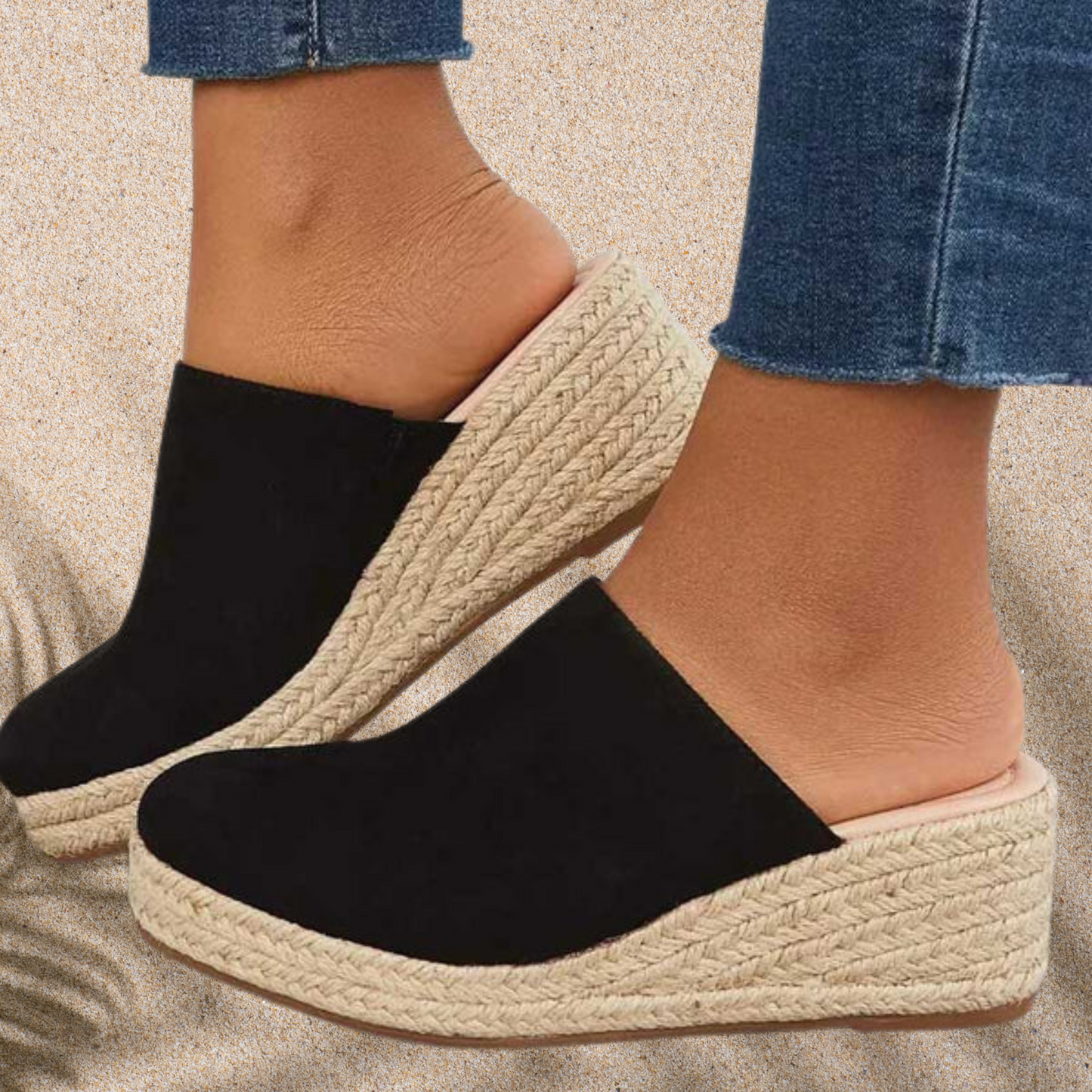 Vegane Sandalen mit Blockabsatz – stilvoll und bequem für warme Tage | Schwarz