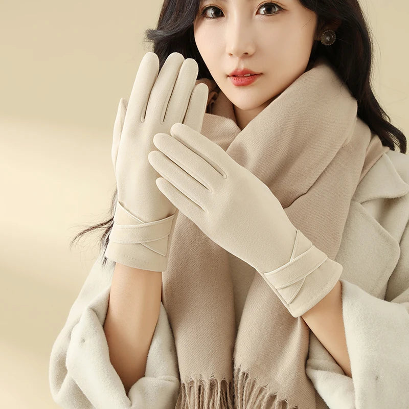 Warme Handschuhe für Damen, Winddicht, Samt | Winter 1