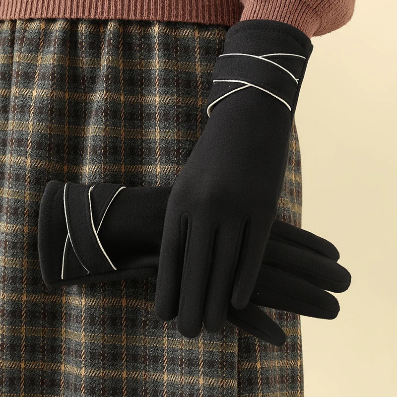 Warme Handschuhe für Damen, Winddicht, Samt | Winter 3