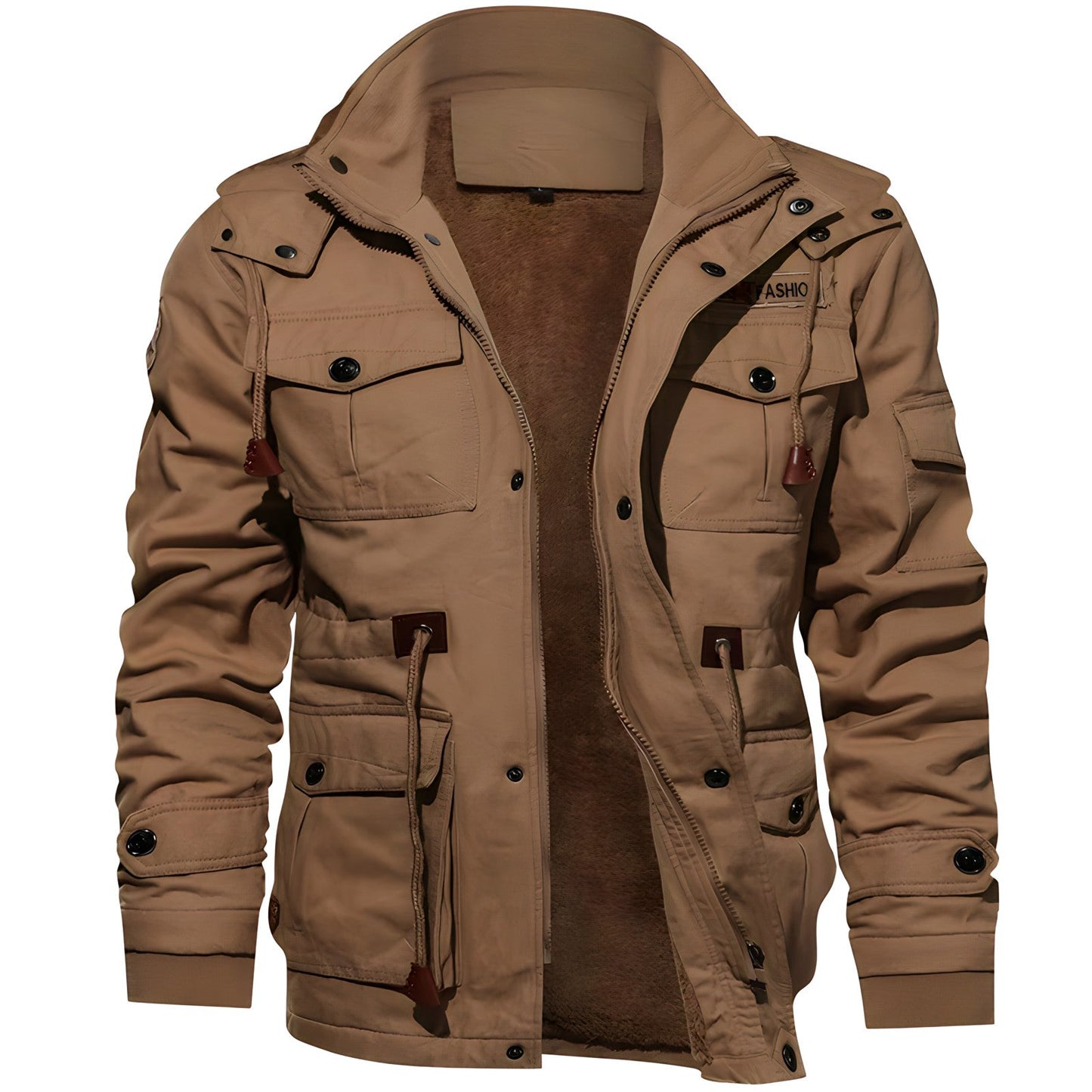 Wasserdichte Jacke für Herren | Kapuze, Fleecefutter 3