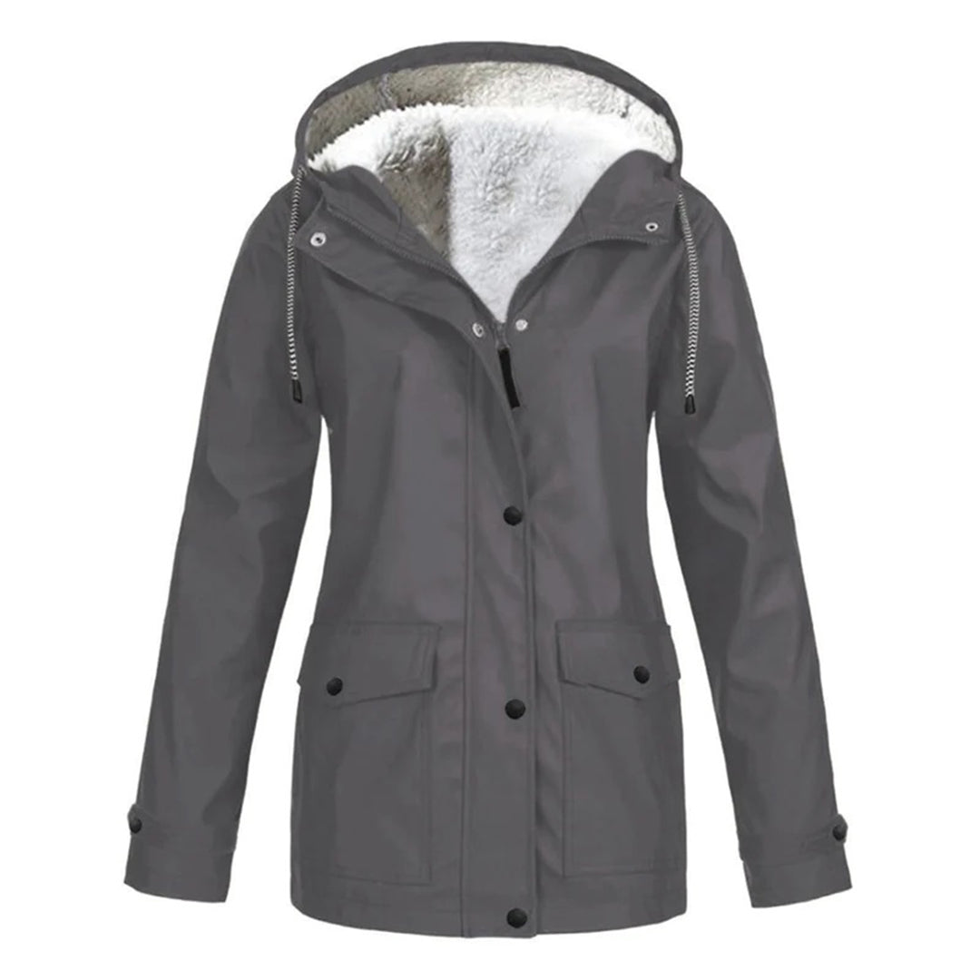 Wasserdichter Wollmantel für Damen | Mittellang 0