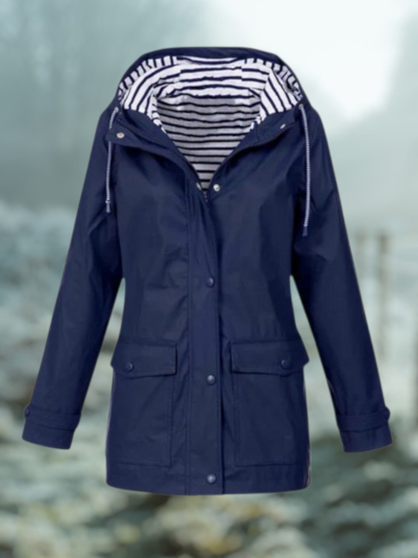 Winter-Regenjacke mit Kapuze | Wasserdicht 3