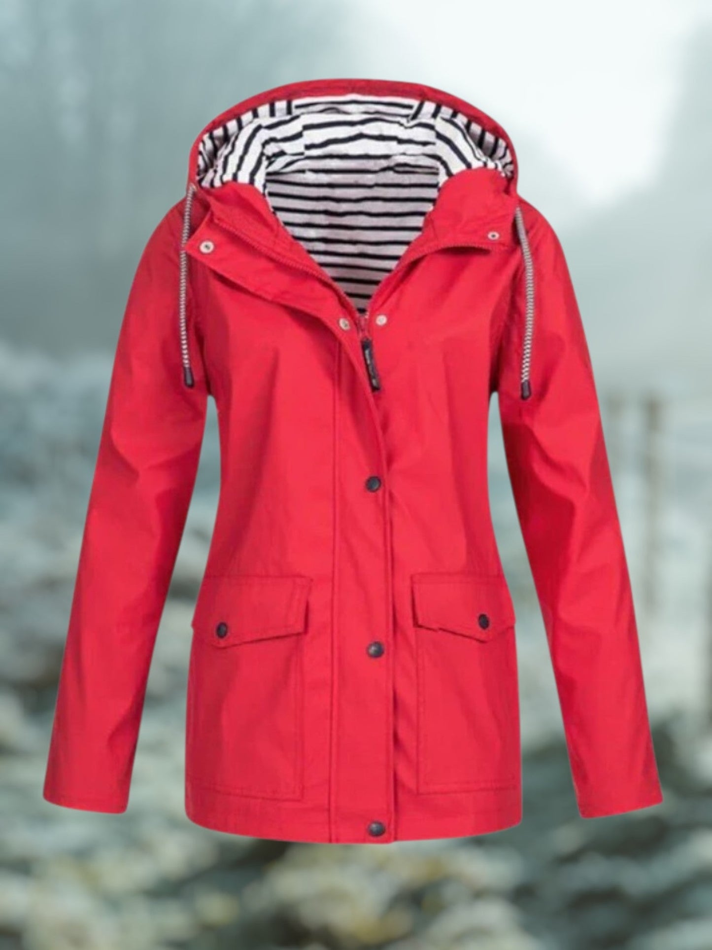 Winter-Regenjacke mit Kapuze | Wasserdicht 5