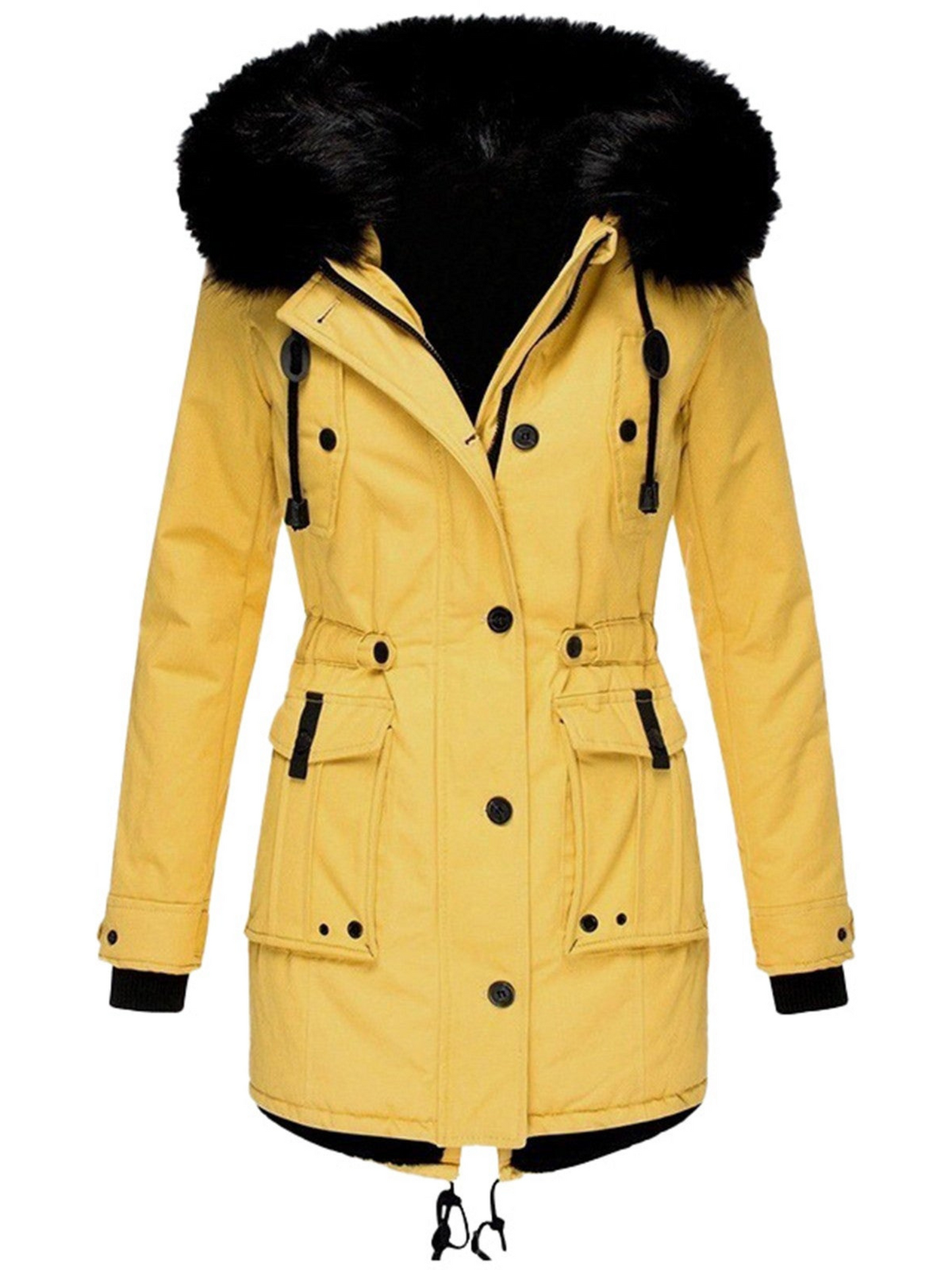 Winterjacke Damen | Parka mit Kapuze 6