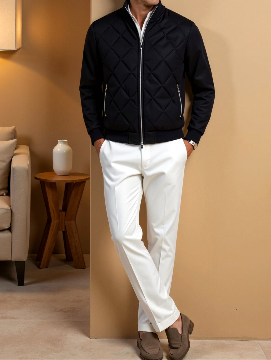 Winterjacke Herren, Gesteppte Struktur, Wasser-Resistant | Winter 2