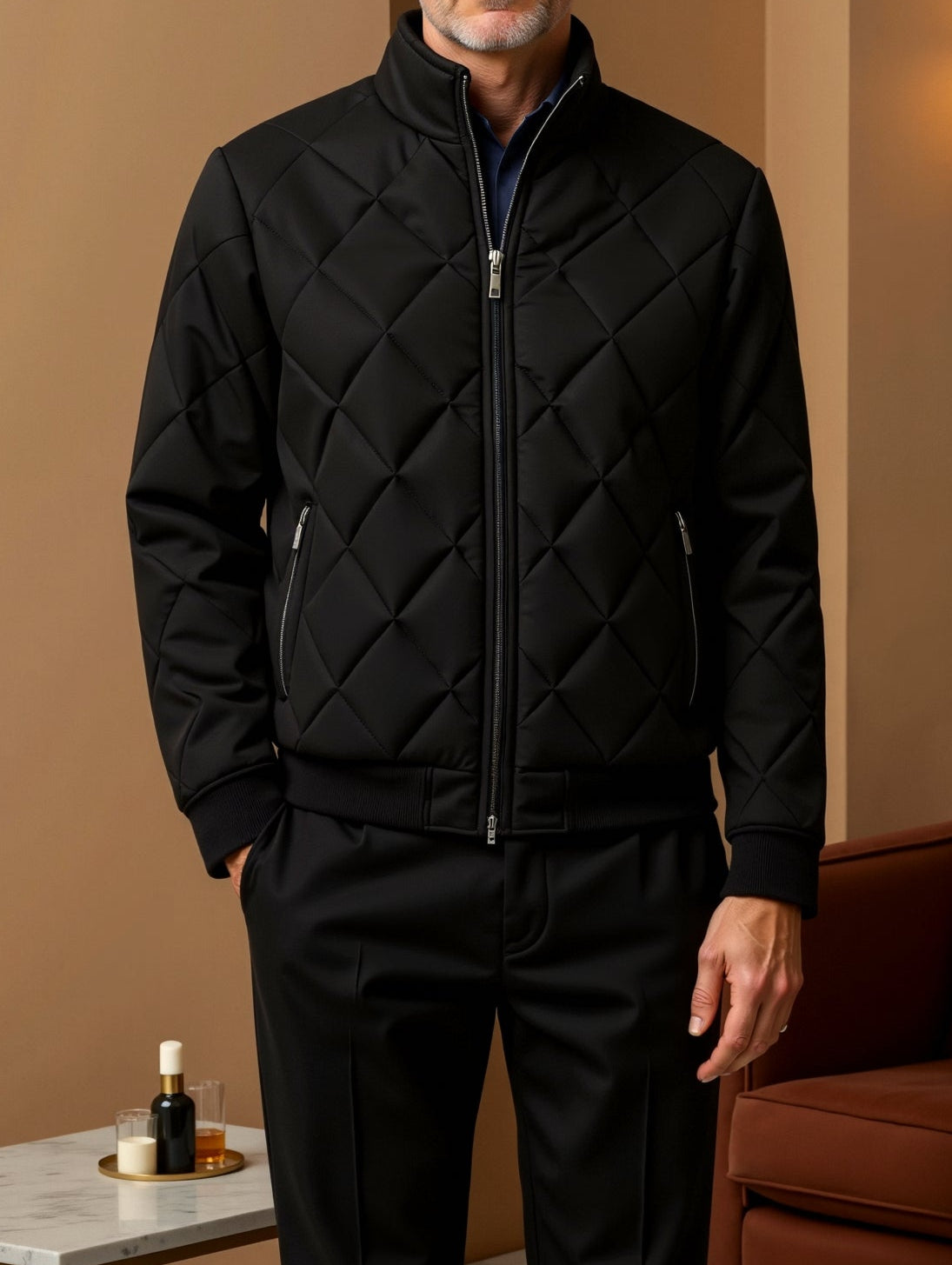 Winterjacke Herren, Gesteppte Struktur, Wasser-Resistant | Winter 3