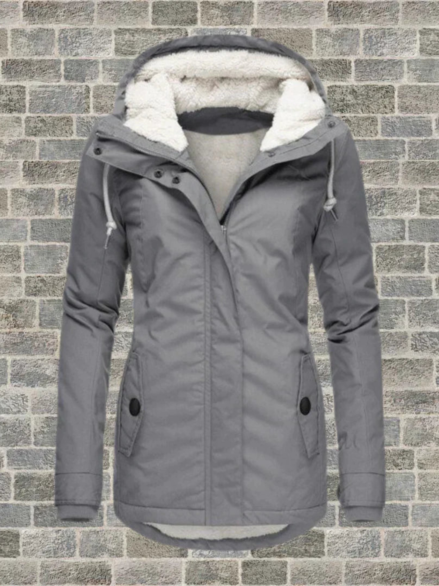 Wintermantel mit Kapuze für Damen | Normale Passform 0