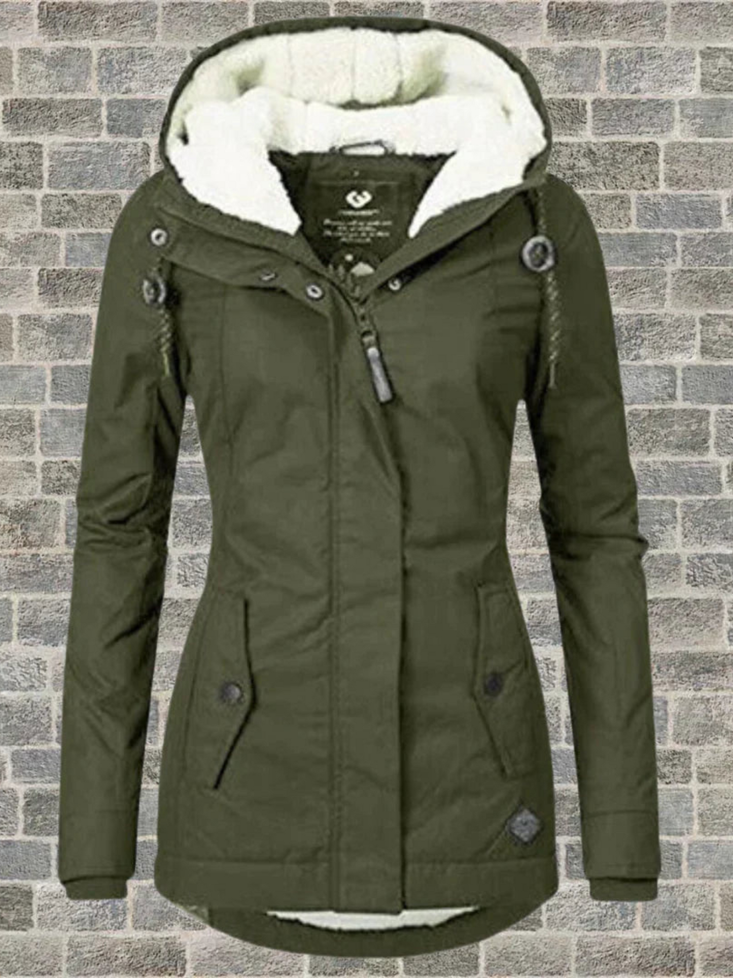 Wintermantel mit Kapuze für Damen | Normale Passform 3