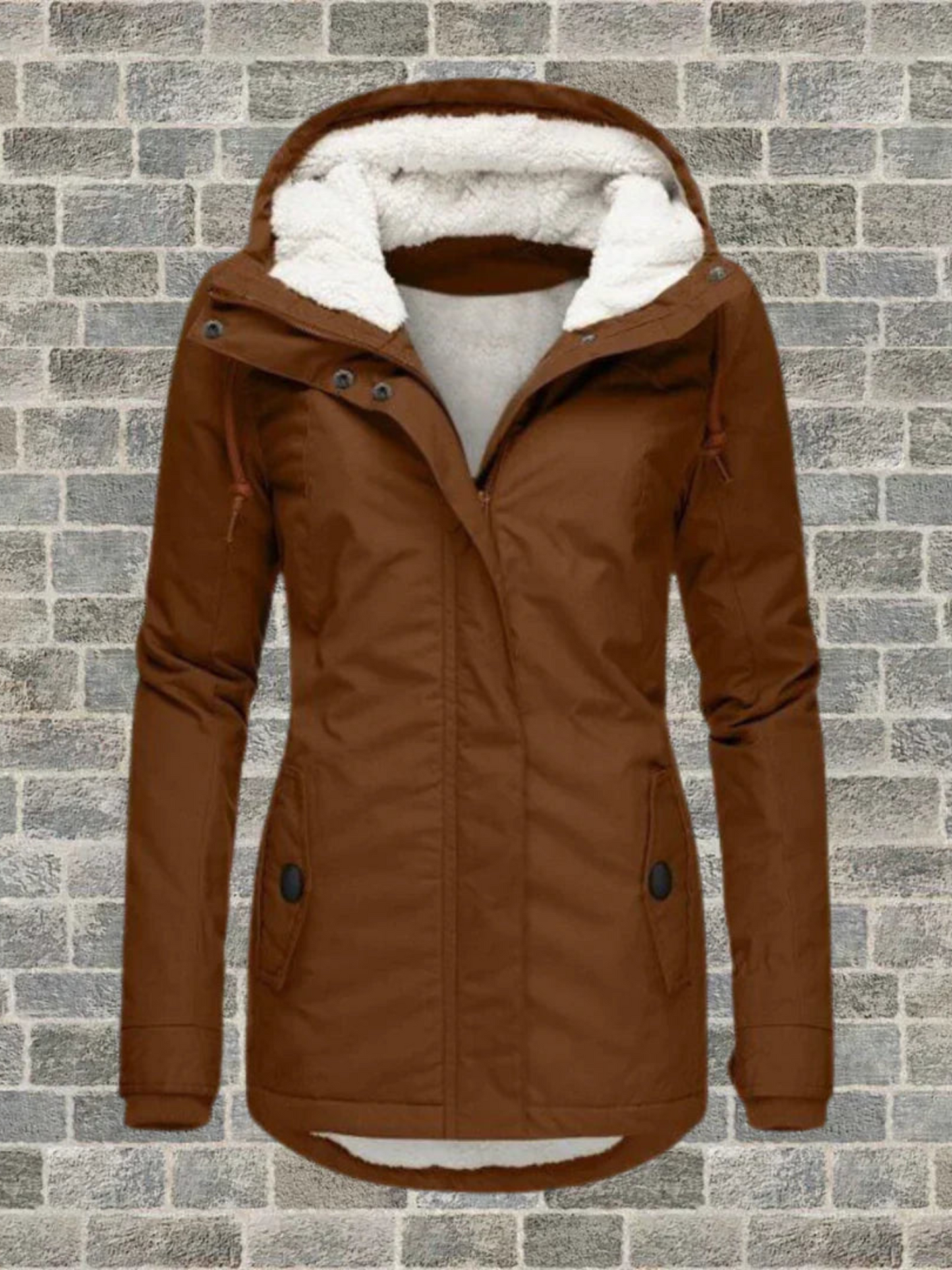 Wintermantel mit Kapuze für Damen | Normale Passform 5