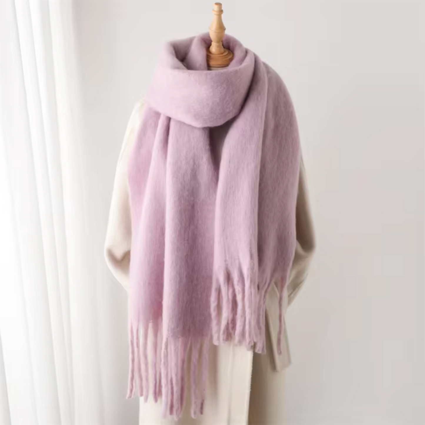 Winterschal für Damen | Dickes Pashmina-Design 10