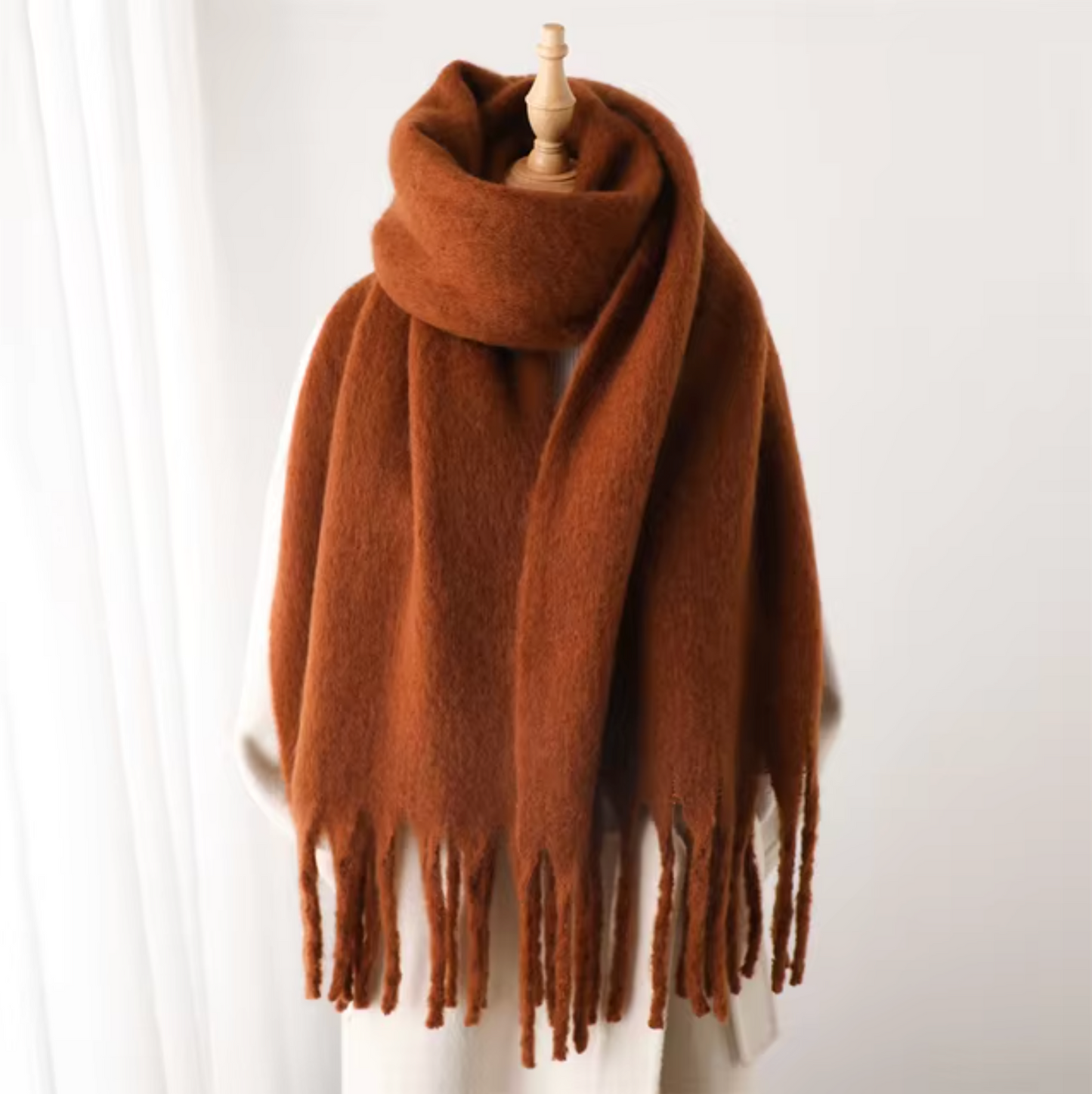 Winterschal für Damen | Dickes Pashmina-Design 15