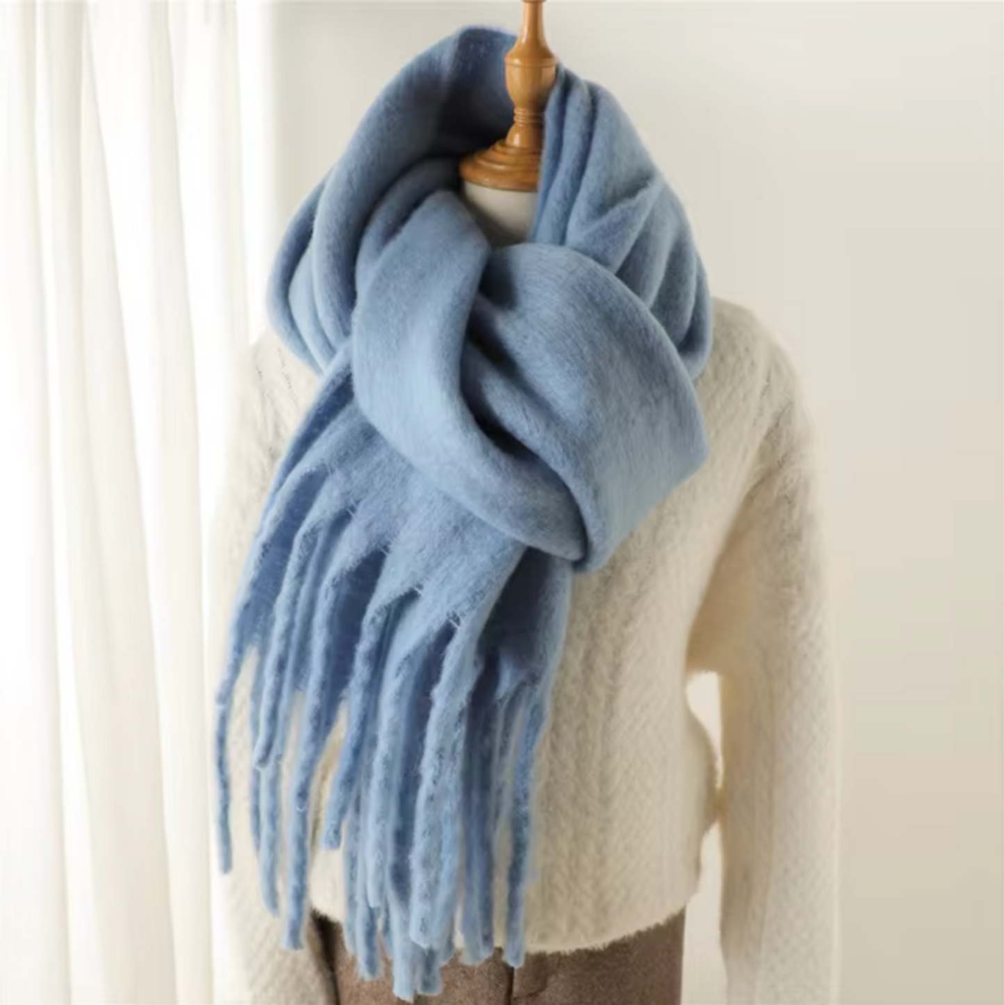Winterschal für Damen | Dickes Pashmina-Design 9
