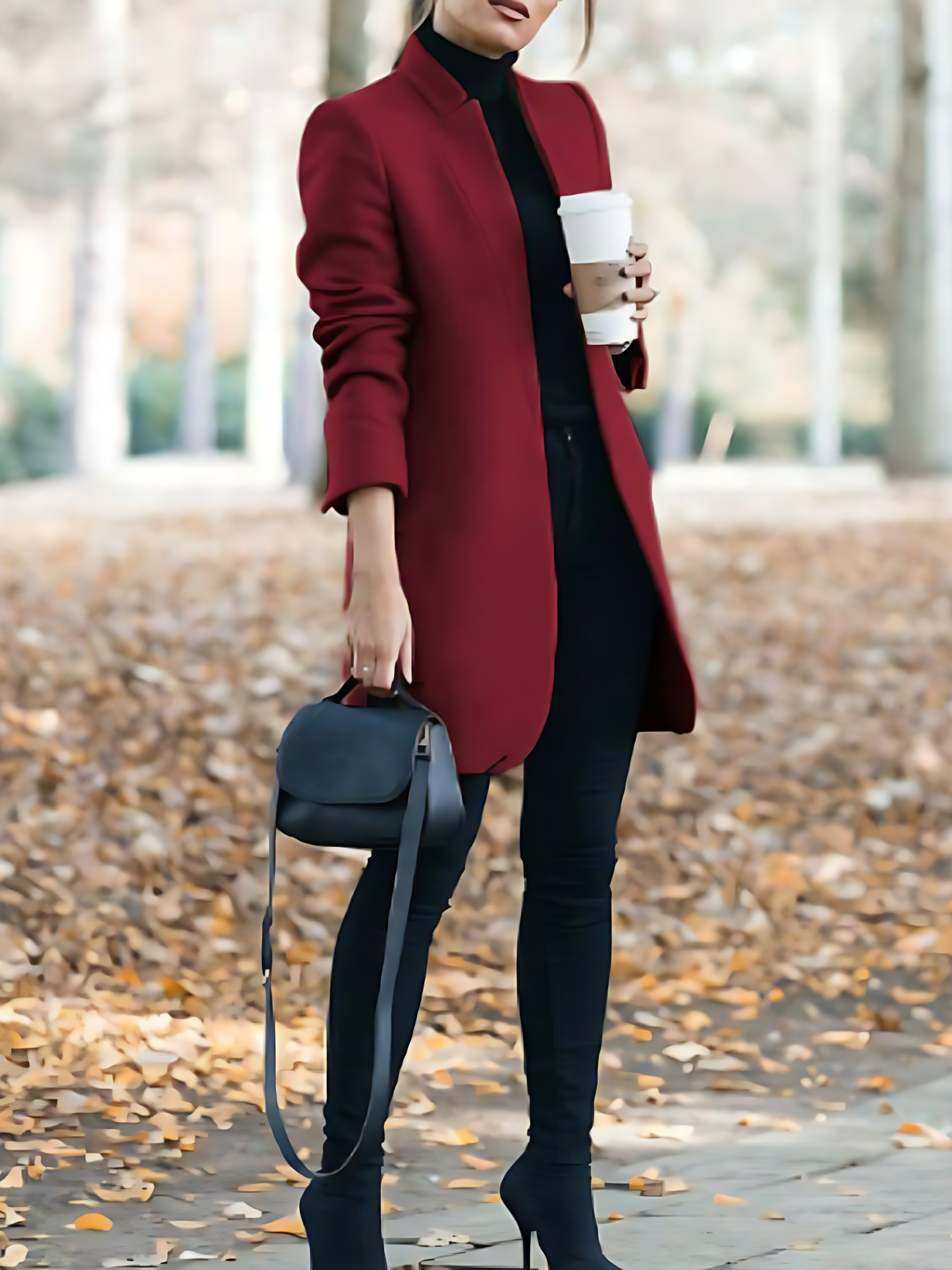 Wollmantel für Damen mit Stehkragen | Winter 2