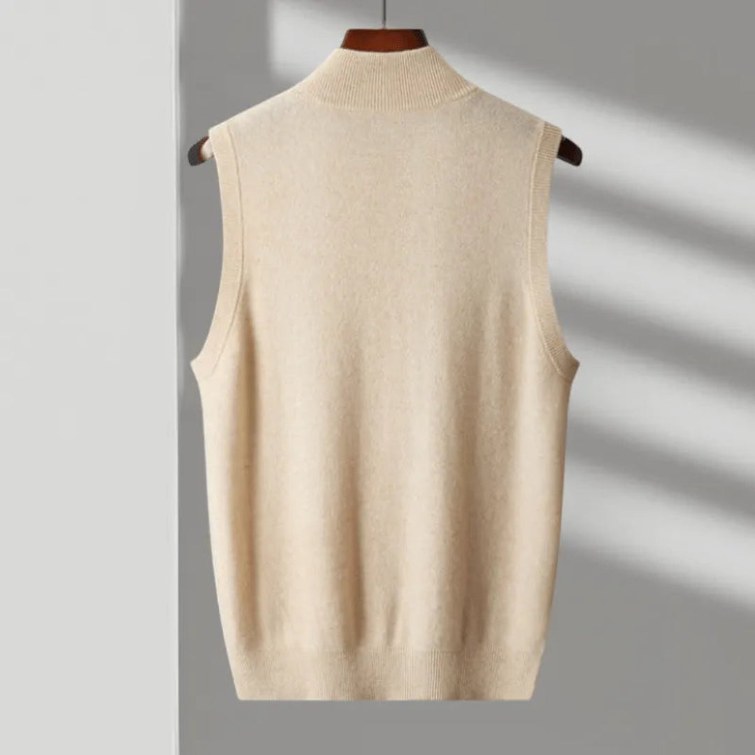 Wollweste mit durchgehendem Reißverschluss für Herren | Ärmellos 5