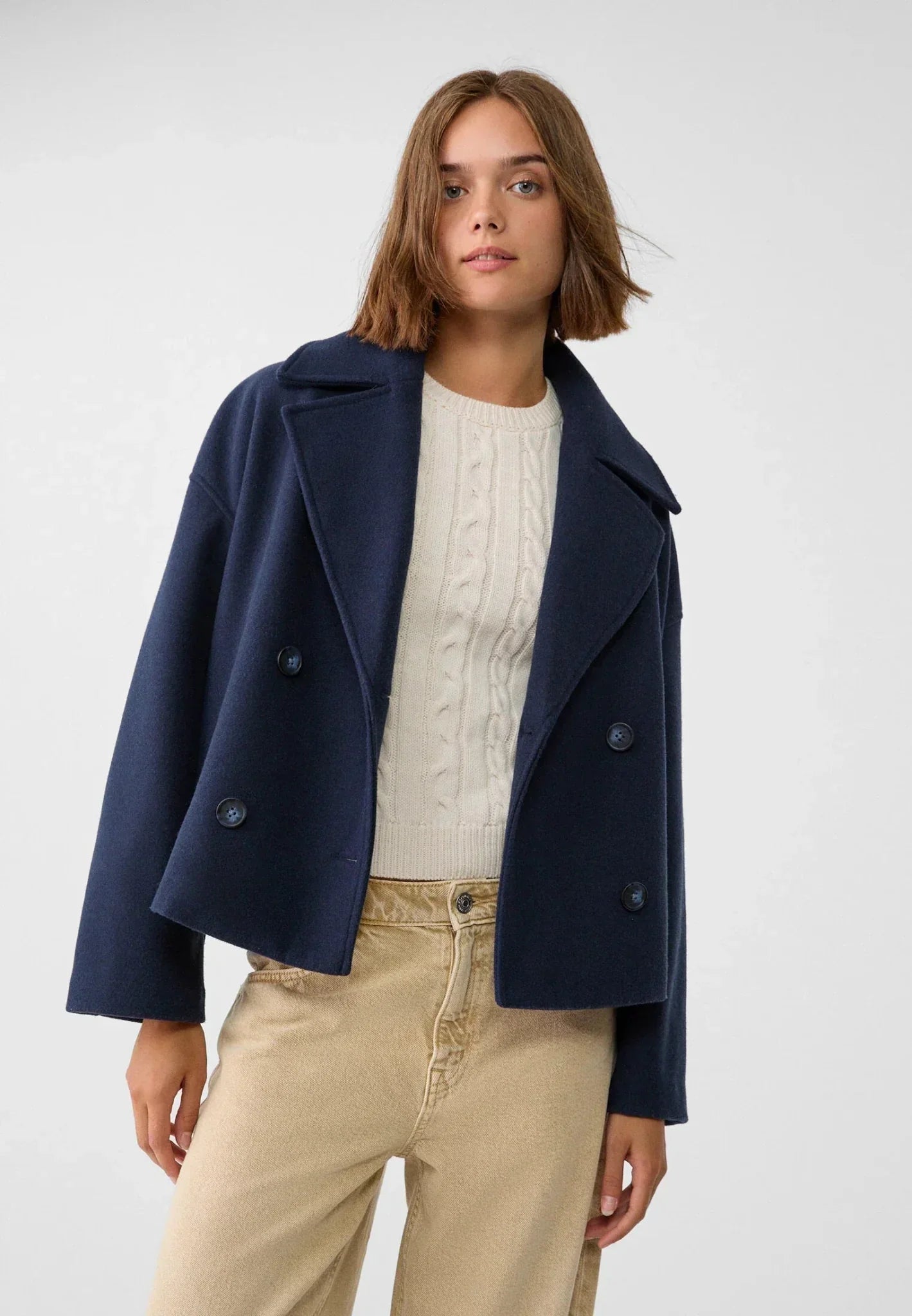 Zweireihige Jacke für Damen | Kurzer Schnitt 3