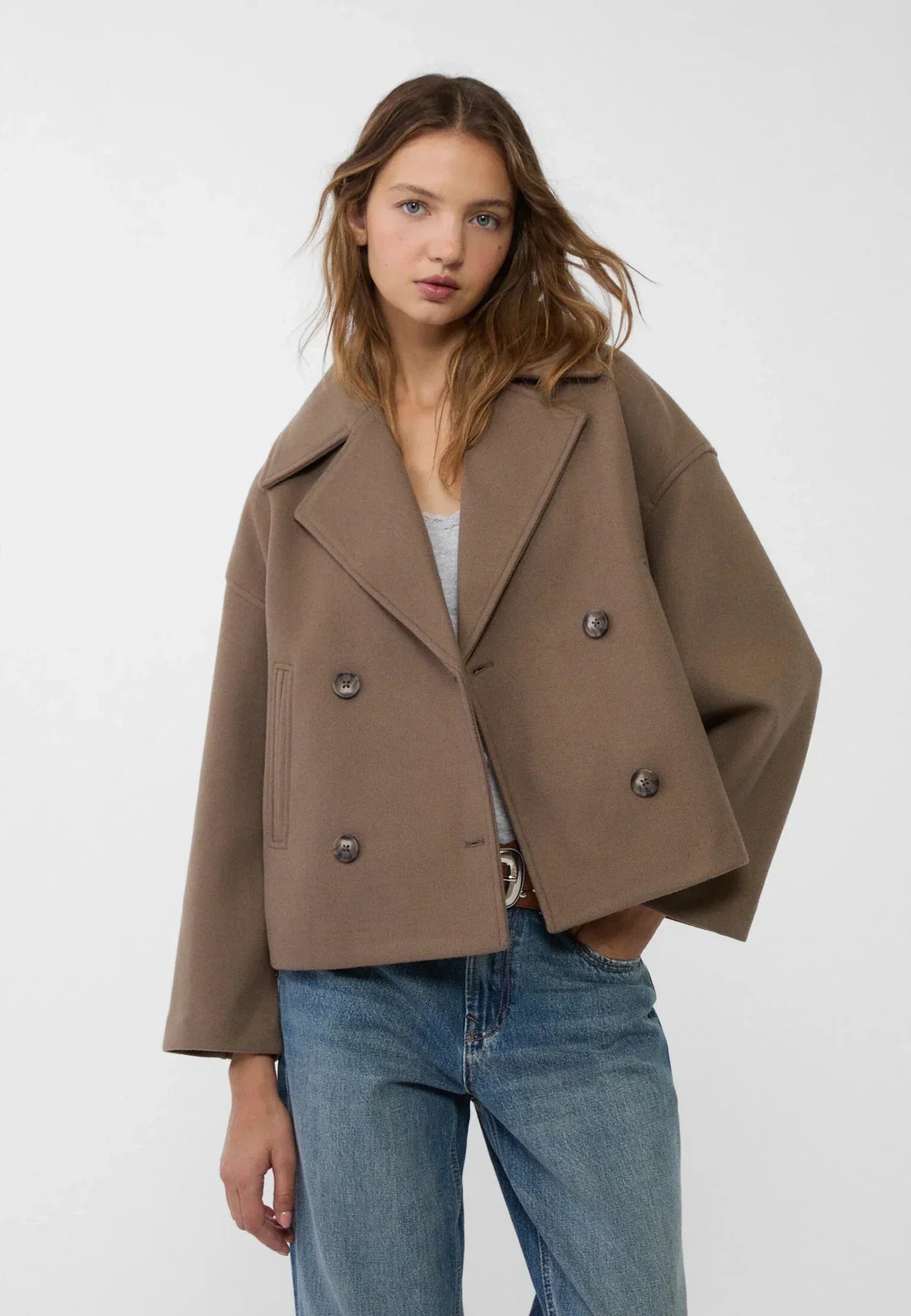 Zweireihige Jacke für Damen | Kurzer Schnitt 5