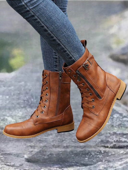 Marguerite | Orthopädische Damenstiefel, wasserdicht und rutschfest, für Komfort und Stil | Braun