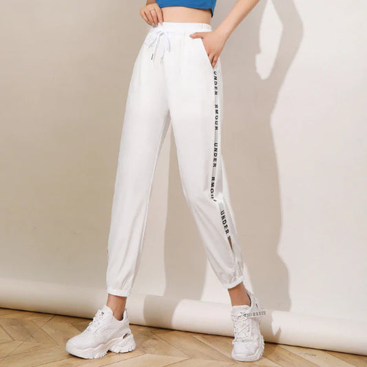 Damen Coole Mesh-Sporthose – Atmungsaktive, Leichte Workout-Leggings
