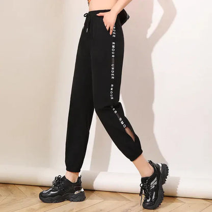 Damen Coole Mesh-Sporthose – Atmungsaktive, Leichte Workout-Leggings