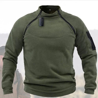 Herren Pullover mit Reißverschluss – Warmer Polar Fleece für Outdoor