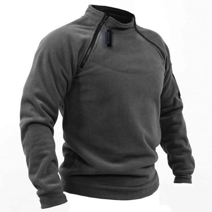 Herren Pullover mit Reißverschluss – Warmer Polar Fleece für Outdoor