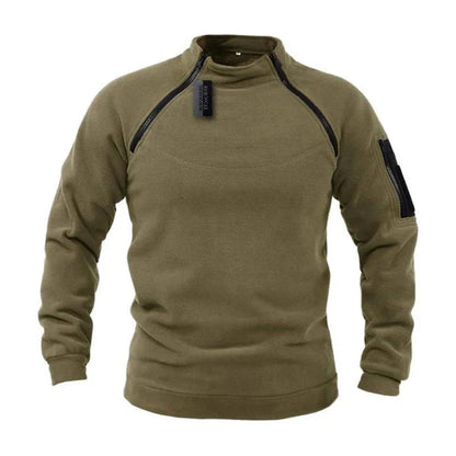 Herren Pullover mit Reißverschluss – Warmer Polar Fleece für Outdoor