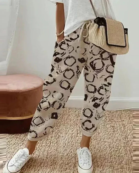 Frauen Baumwoll-Leinen-Hose – Leichte, Atmungsaktive und Stilvolle Hosen