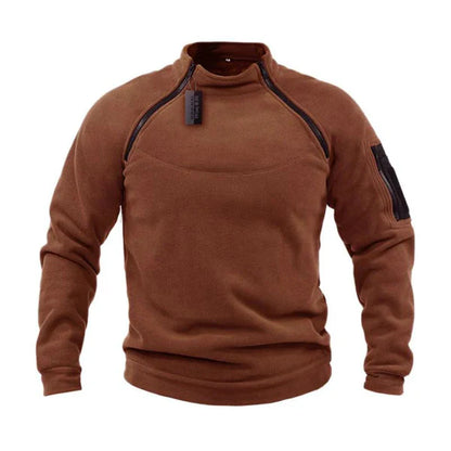 Herren Pullover mit Reißverschluss – Warmer Polar Fleece für Outdoor