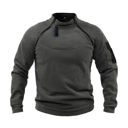 Herren Pullover mit Reißverschluss – Warmer Polar Fleece für Outdoor