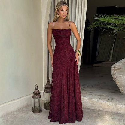 Abendkleid Blumendruck Elegant 0