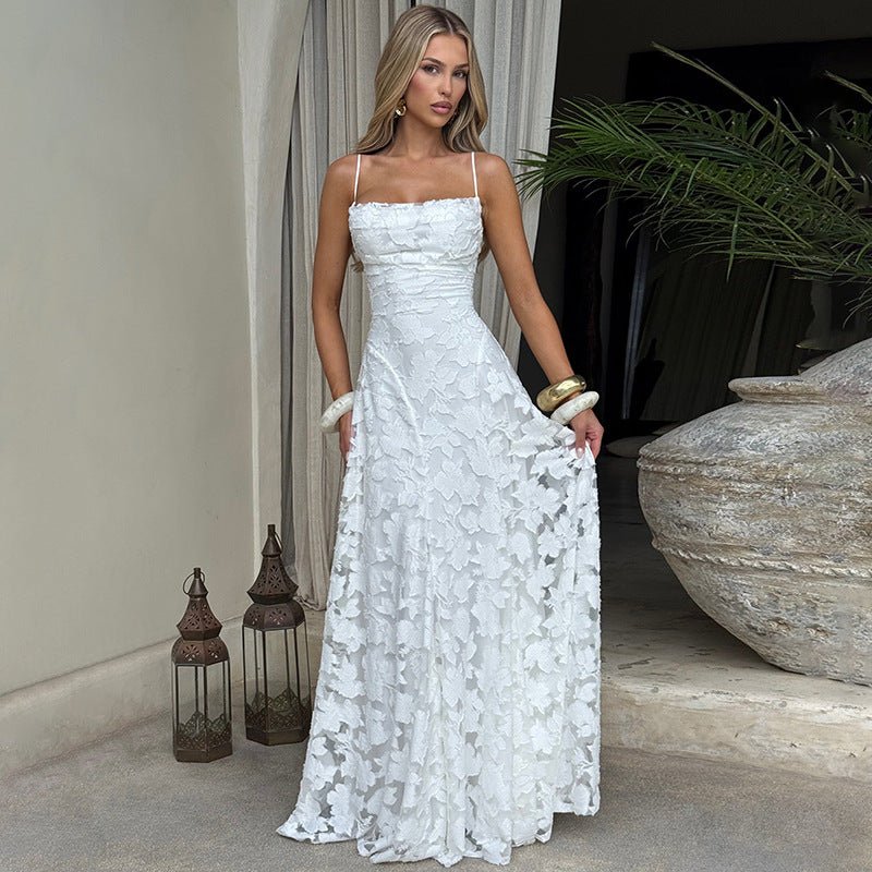 Abendkleid Blumendruck Elegant 1