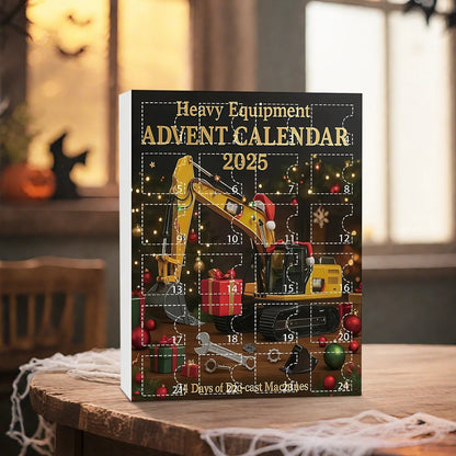 Adventskalender für Kinder | Baufahrzeug-Ornamente 1
