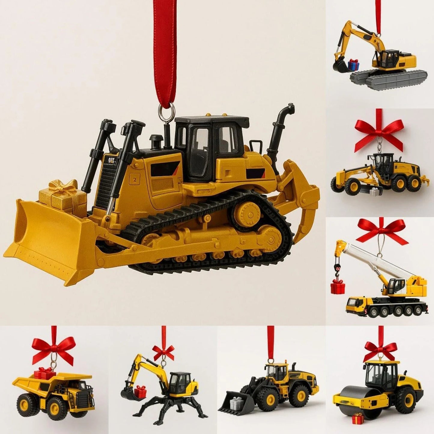Adventskalender für Kinder | Baufahrzeug-Ornamente 4