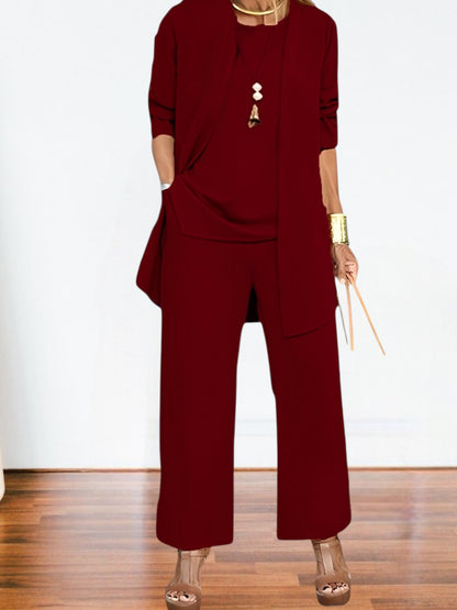 Ana | Vielseitiges Twin Set Damen aus weichen Materialien mit entspannter Passform und modernem Design | Rot