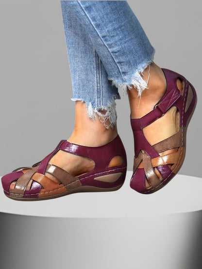 Anna | Bequeme Orthopädische Sandalen Damen mit Elegantem Design für den Sommer | Rot