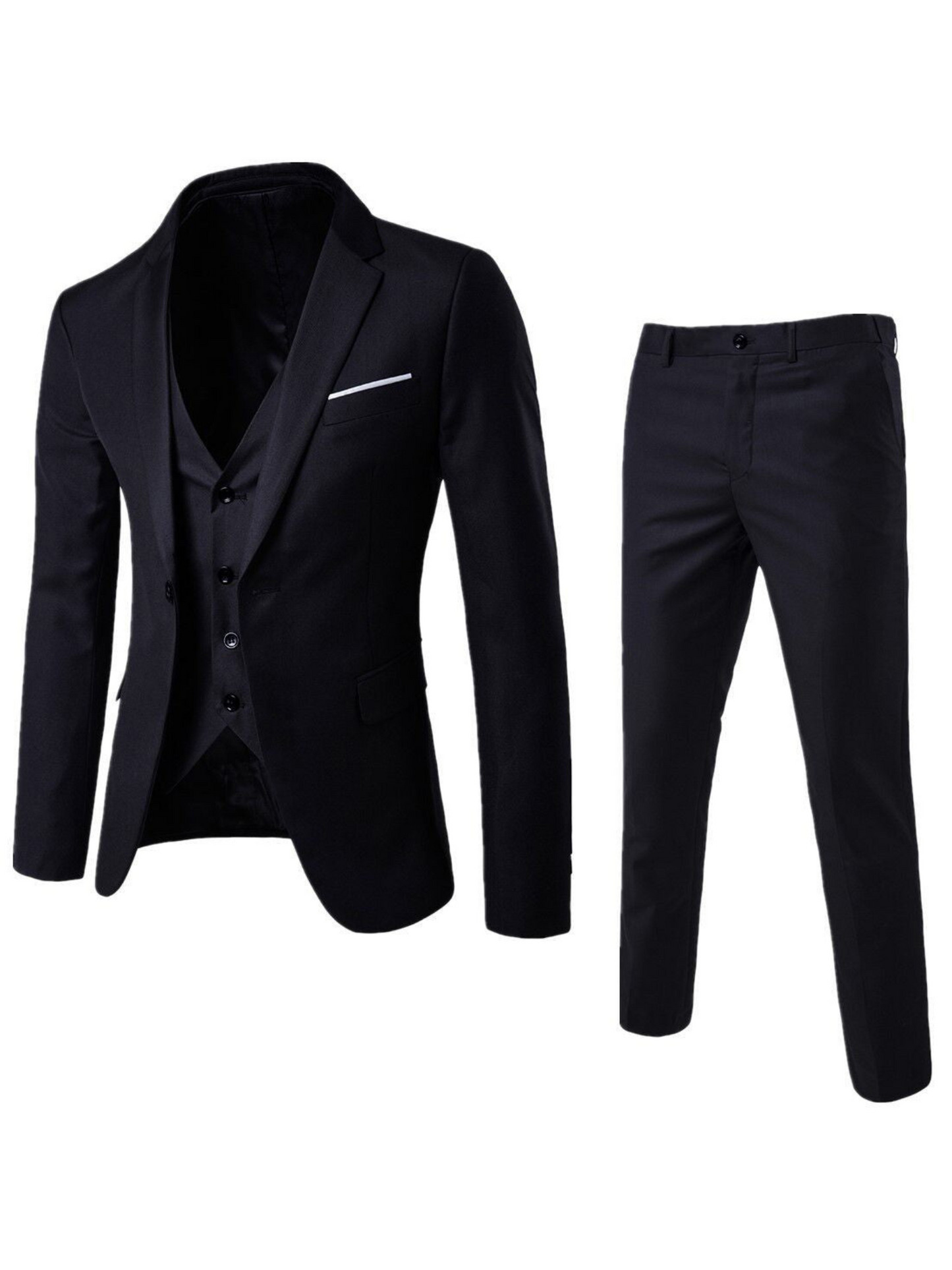 Anzugset für Herren, Tailored Fit, 3-teilig | Formell 0