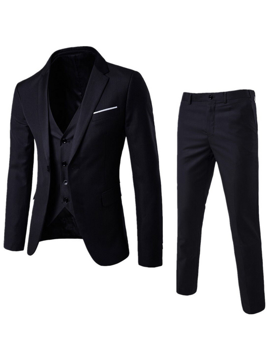 Anzugset für Herren, Tailored Fit, 3-teilig | Formell 0