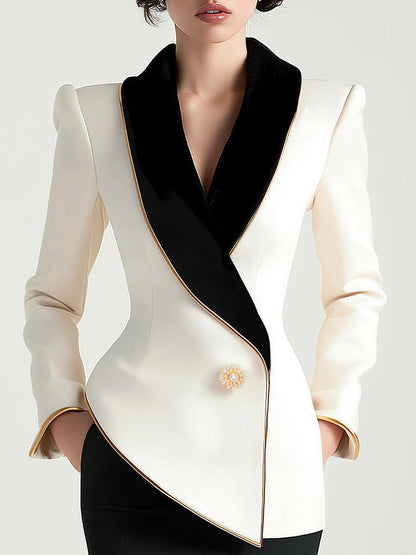 Asymmetrischer Blazer für Damen | Lockere Passform 0