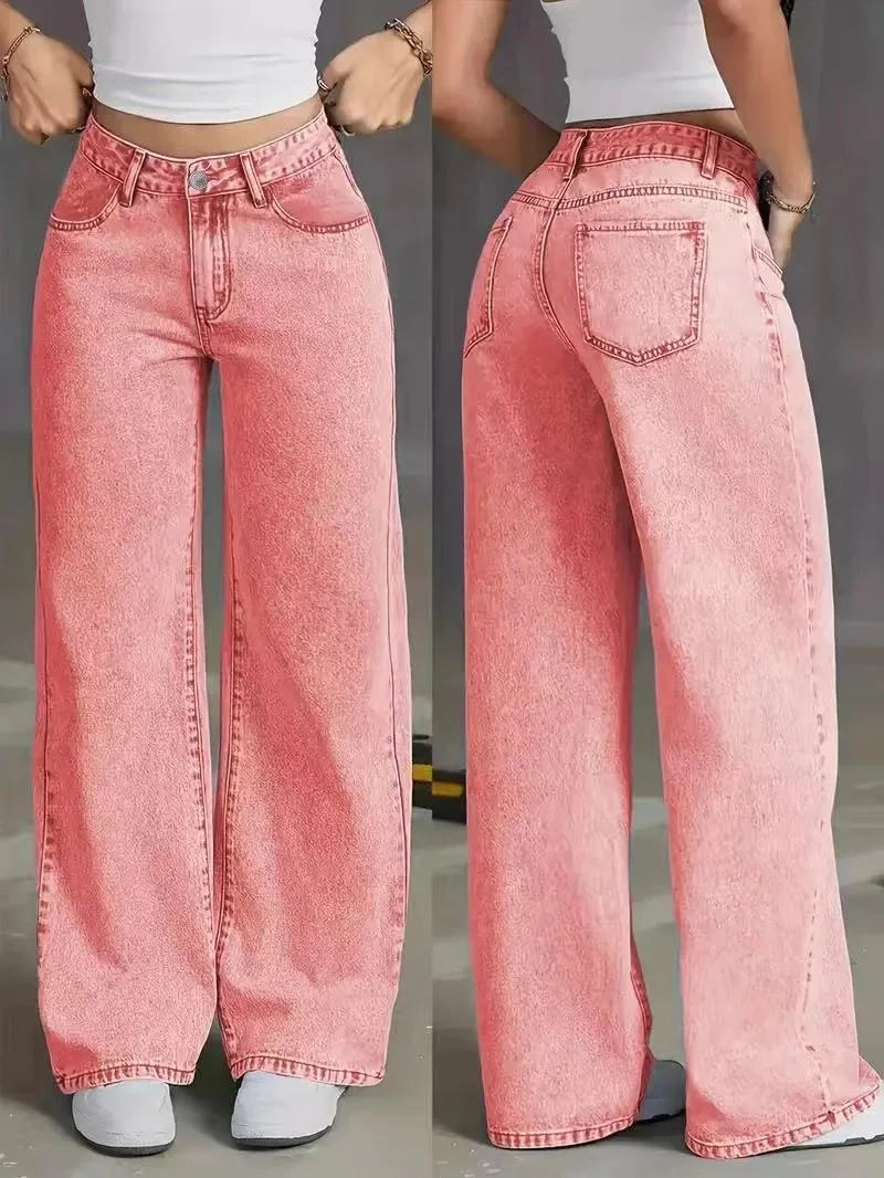 Baggy Jeans Damen | Hohe Taille, Weite Beine | Trendy 0