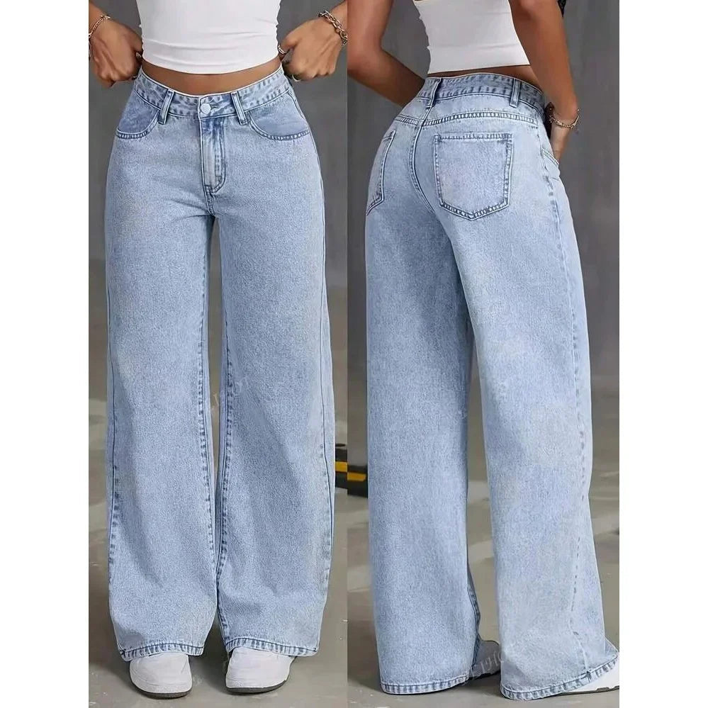 Baggy Jeans Damen | Hohe Taille, Weite Beine | Trendy 1