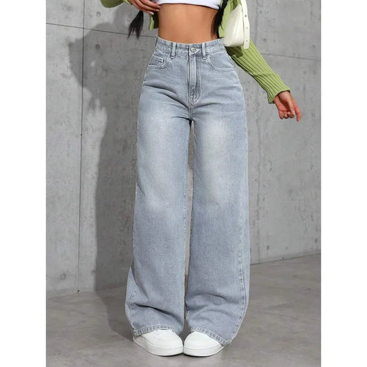 Baggy Jeans Damen | Hohe Taille, Weite Beine | Trendy 3