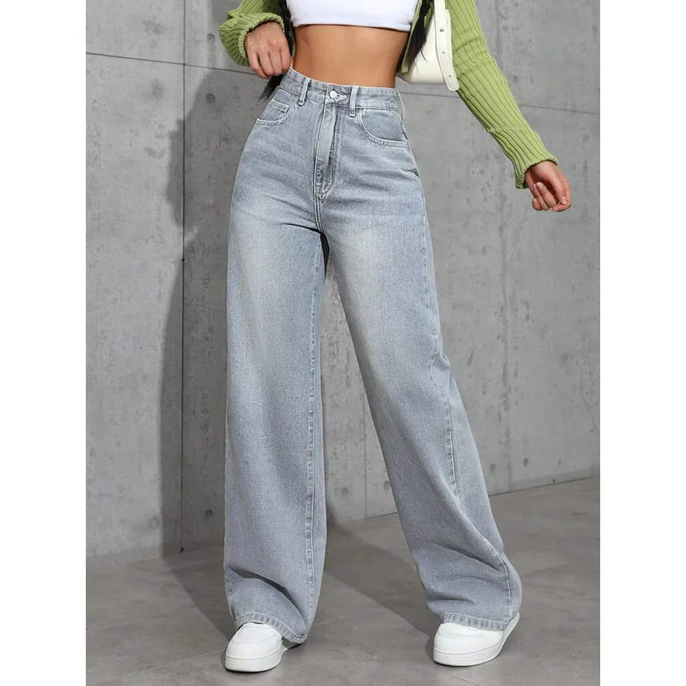 Baggy Jeans Damen | Hohe Taille, Weite Beine | Trendy 4